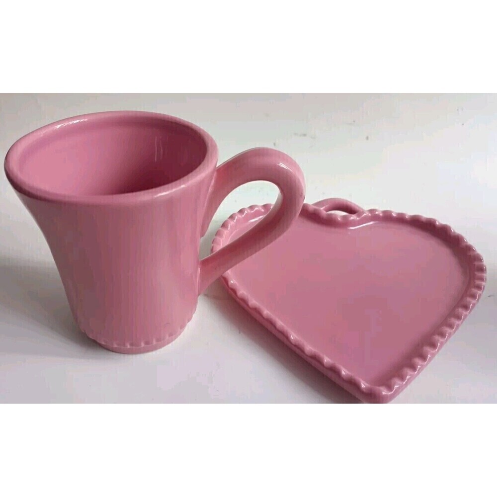 Williams Sonoma Ceramic Heart Shaped Dishes And Cup Set Of 12 Rainbow Colors - Picture 6 of 16